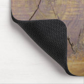 Rustikales Cedar Wood Plank Knot Foto Mousepad (Ecke)