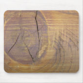 Rustikales Cedar Wood Plank Knot Foto Mousepad (Vorne)