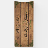 Rustikales Celtic Claddagh Wedding Banner (Vertikal)