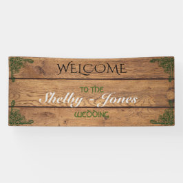 Rustikales Celtic Claddagh Wedding Banner