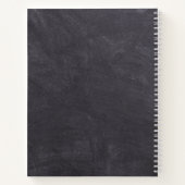 Rustikales Chalkboard 4 Fotolage Familienrezepte Notizblock (Rückseite)