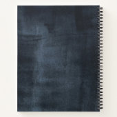 Rustikales Chalkboard Aquarellpflanze Rose Rezept Notizblock (Rückseite)