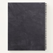 Rustikales Chalkboard Artist Doodles Sketchbook Notizblock (Rückseite)