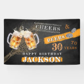 Rustikales Chalkboard Cheers & Bers JEGLICHES JAHR Banner (Horizontal)