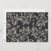 Rustikales Chalkboard Daisy in Mason Jar Tee Party Einladung (Rückseite)