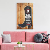 Rustikales Chalkboard Einstiegszeichen Leinwanddruck (Insitu (Wohnzimmer))