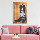 Rustikales Chalkboard Einstiegszeichen Leinwanddruck (Insitu (Wohnzimmer))