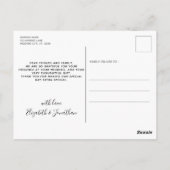 Rustikales Chalkboard Grünpflanzen Foliage Foto Vi Postkarte (Rückseite)