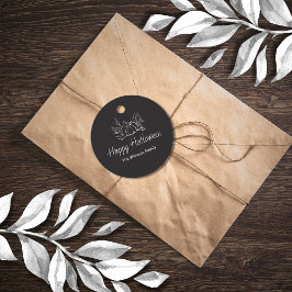 Rustikales Chalkboard Halloween-Party Simple Pumpk Geschenkanhänger