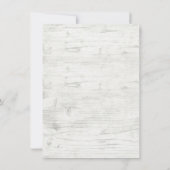 Rustikales Chalkboard Herbst Probe Abendessen Einladung (Rückseite)