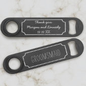 Rustikales Chalkboard Hochzeit Groomsmaid Bar Key