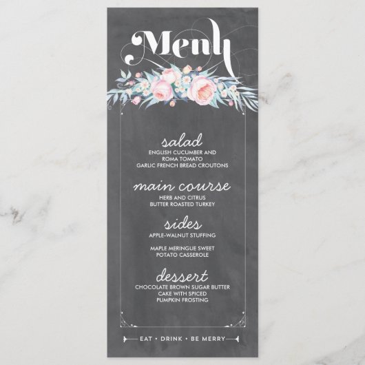 Rustikales Chalkboard Inspirierte Karten für Hochz (Vorderseite)