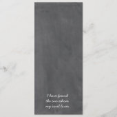 Rustikales Chalkboard Inspirierte Karten für Hochz (Rückseite)