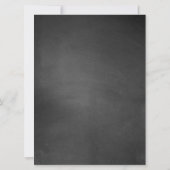 Rustikales Chalkboard-Look Hochzeitssymbol (Rückseite)