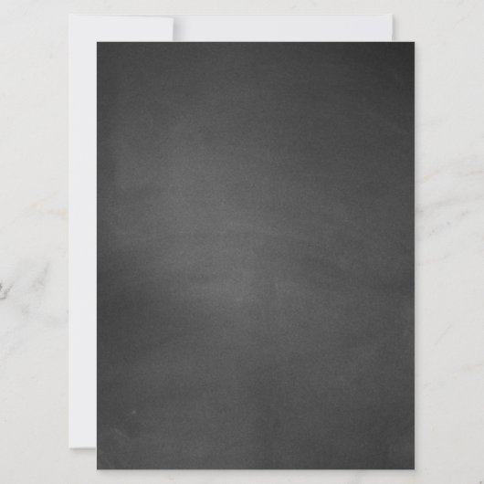 Rustikales Chalkboard-Look Hochzeitssymbol (Rückseite)