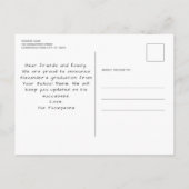 Rustikales Chalkboard Maßgeschneidert 3 Foto Absch Ankündigungspostkarte (Rückseite)