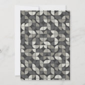 Rustikales Chalkboard MCM Holiday Open House Einladung (Rückseite)