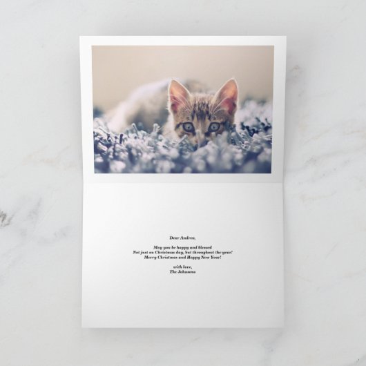 Rustikales Chalkboard O Heilige Nacht Weihnachten (Innenseite)