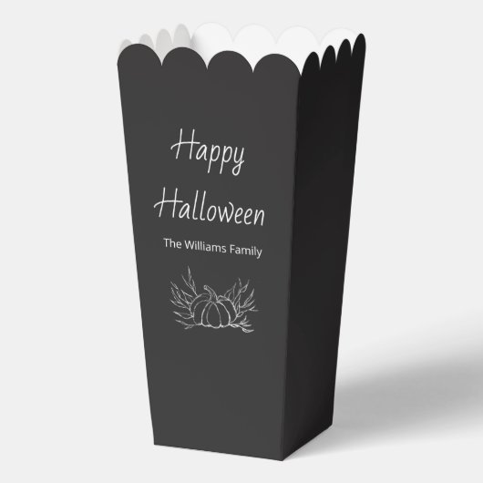 Rustikales Chalkboard Simple Pumpkin Happy Hallowe Geschenkschachtel (Vorderseite)