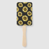 Rustikales Chalkboard Sonnenblumen auf Mason Jar W Fächer (Rückseite)