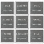 Rustikales Chalkboard Waterproof Kitchen Jar Label (Vorderseite)