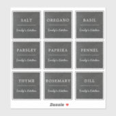 Rustikales Chalkboard Waterproof Kitchen Jar Label (Blatt)