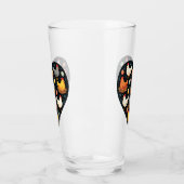 Rustikales Charm Cotattcore Farm Chicken Muster Glas (Links)