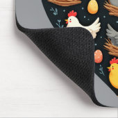 Rustikales Charm Cotattcore Farm Chicken Muster Mousepad (Ecke)