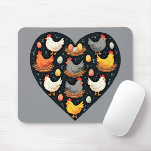 Rustikales Charm Cotattcore Farm Chicken Muster Mousepad
