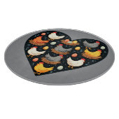 Rustikales Charm Cotattcore Farm Chicken Muster Schneidebrett (Ecke)