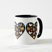 Rustikales Charm Cotattcore Farm Chicken Muster Tasse (VorderseiteRechts)