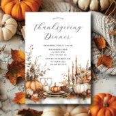 Rustikales Charm Erntedank Dinner Einladung