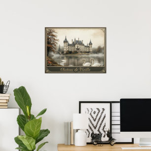 Rustikales Château de Vizille - Französisches Schl Poster