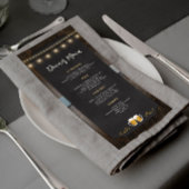 Rustikales Cheers and Biere 4x9 Dinner Menu Menükarte