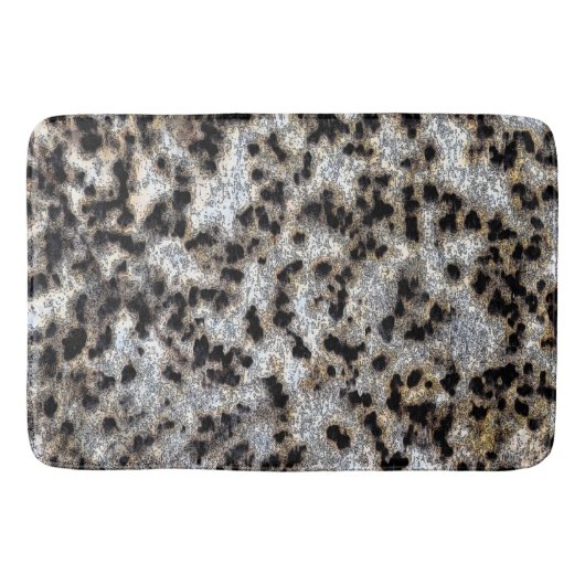 Rustikales Cheetah Print Design Badematte (Vorderseite)