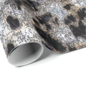 Rustikales Cheetah Print Design Geschenkpapier (Rolleneckpunkt)
