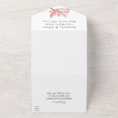 Rustikales Cherry Blossom Japanisch Pink Blume Sak All In One Einladung (Außenbereich)