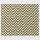 Rustikales Chevron-Muster Geschenkpapier (Flach)