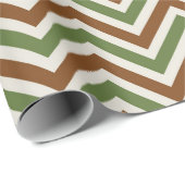 Rustikales Chevron-Muster Geschenkpapier (Rolleneckpunkt)