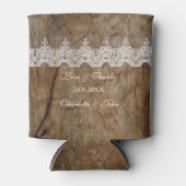 Rustikales Chic Blue Save the Date Cooler Dosenkühler (Vorderseite)