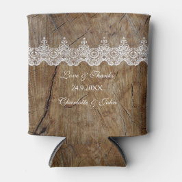 Rustikales Chic Blue Save the Date Cooler Dosenkühler