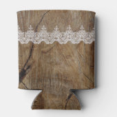 Rustikales Chic Blue Save the Date Cooler Dosenkühler (Rückseite)