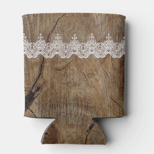 Rustikales Chic Blue Save the Date Cooler Dosenkühler (Rückseite)