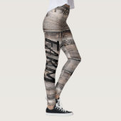 rustikales Chic FARM LIFE-Skript auf Barnwood Leggings (Rechts)