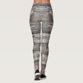 rustikales Chic FARM LIFE-Skript auf Barnwood Leggings (Rückseite)