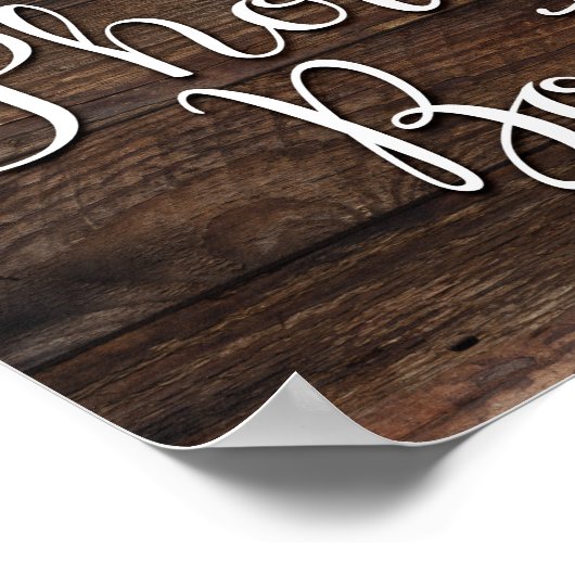 Rustikales Chic FOTO BEIDE Signatur Print Poster (Ecke)