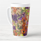 Rustikales Chic Herbst Blumenmuster Milchtasse (Linke Ecke)