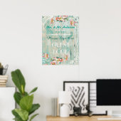 rustikales Chic Poster, Hochzeitsgästebuchposter Poster (Heimbüro)