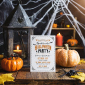 Rustikales Chic Spooktacular-Halloween-Party Einladung