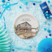 Rustikales Chic Wedding Brautparty Pappteller (Party)